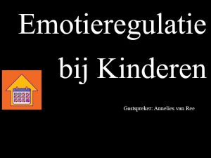 Emotieregulatie bij Kinderen
